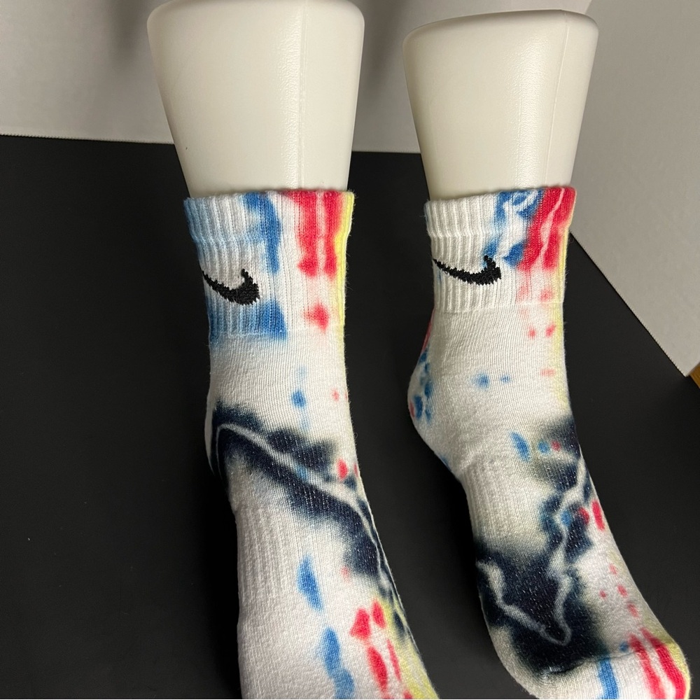 Custom Tie-Dye Nike ankle crew sock. - Picture 7 of 7